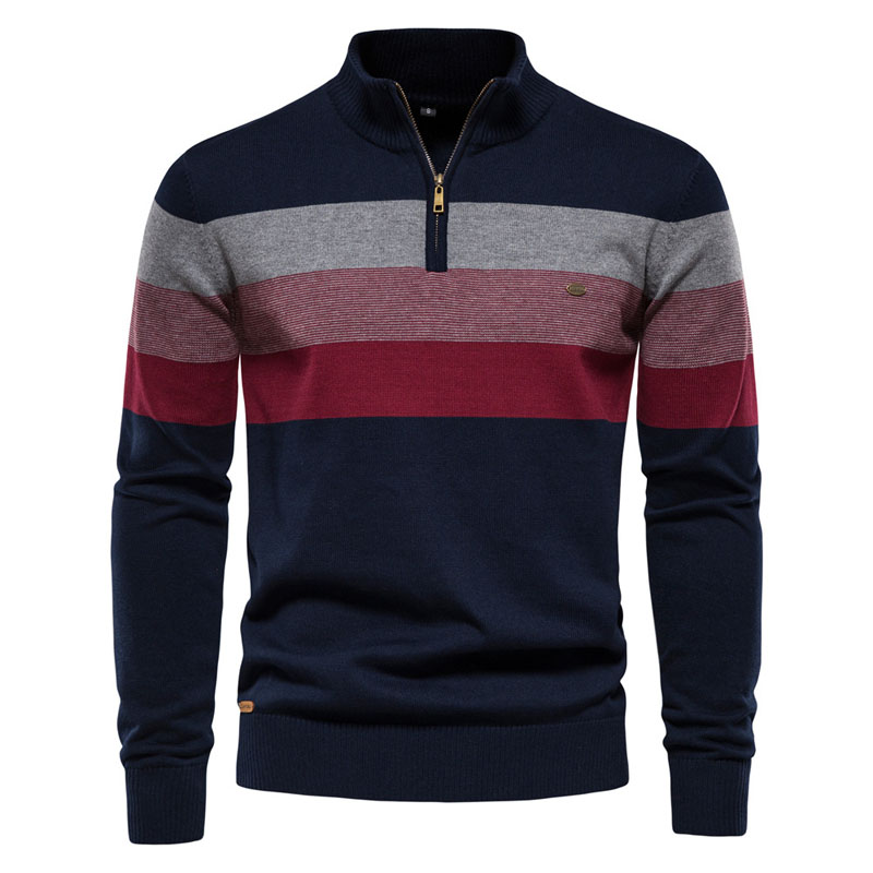 Quarter Zip Mens Pullover Sweaters